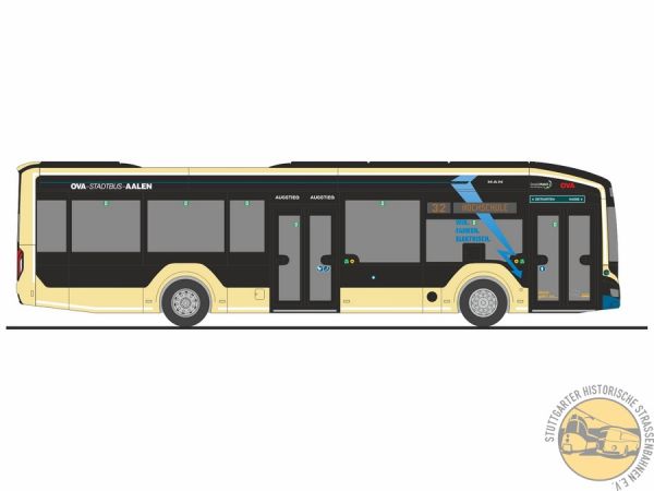 Modellbus MAN Lion`s City 12 E; Omnibusverkehr Aalen (OVA)